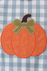 Orange Pumpkin Applique Romper