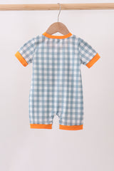 Orange Pumpkin Applique Romper