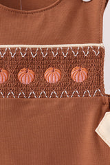 Brown Pumpkin Smocked Jon Jon