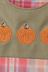 Camel Pumpkin Embroidery Plaid Jon Jon