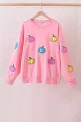 Pink Pumpkin Sequin Mom&me Top