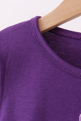 Purple Ghost Applique Top