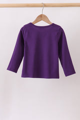 Purple Ghost Applique Top
