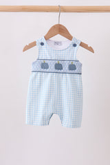 Blue Pumpkin Smocked Gingham Jon Jon