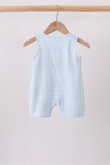 Blue Pumpkin Smocked Gingham Jon Jon