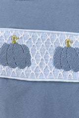Blue Pumpkin Smocked Gingham Pants Set