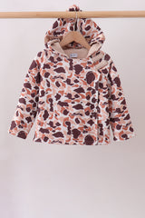 Camouflage Fleece Hoodie Jacket