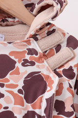 Camouflage Fleece Hoodie Jacket