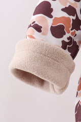 Camouflage Fleece Hoodie Jacket