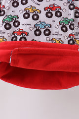 Monster truck fleece hoodie jacket