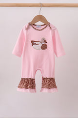 Pink Mallard Applique Romper