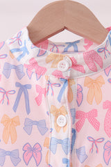 Pink Bow Fleece mom&me Jacket