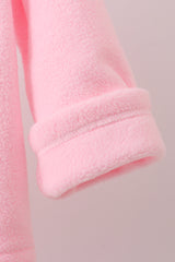 Pink Fleece Bow Coat