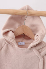 Khaki Fleece Bow Coat