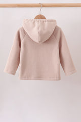 Khaki Fleece Bow Coat
