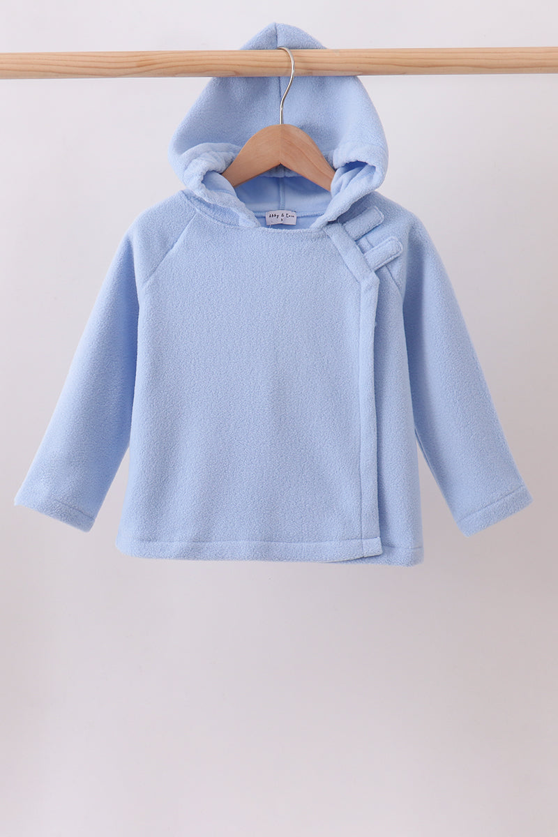 Blue Fleece Bow Coat