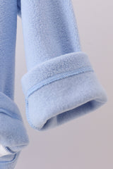 Blue Fleece Bow Coat