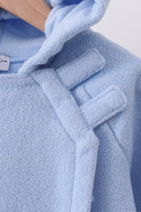 Blue Fleece Bow Coat