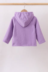 Purple Fleece Bow Coat