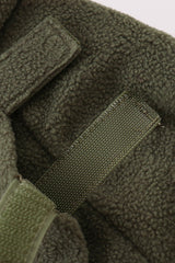 Green Fleece Bow Coat