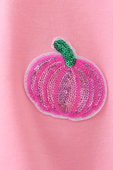 Pink Pumpkin Sequin Mom&me Top