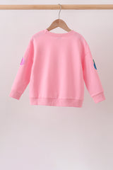 Pink Pumpkin Sequin Mom&me Top