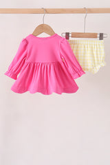 Pink shine for jesus embroidery bloomer set