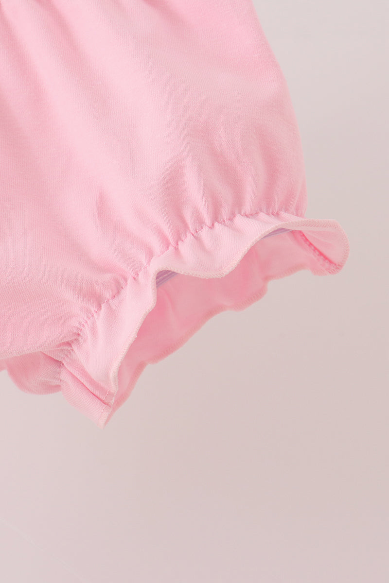 Pink all day adventure ruffle bloomer set