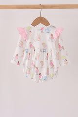 Pink all day adventure ruffle bubble