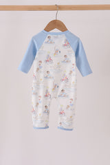 Blue all day adventure pocket romper