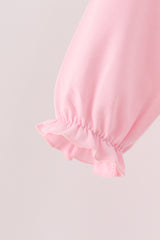 Pink all day adventure ruffle jumpsuit set