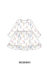 Pink all day adventure ruffle dress