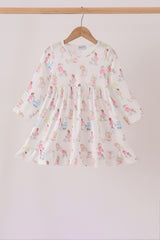 Pink all day adventure ruffle dress