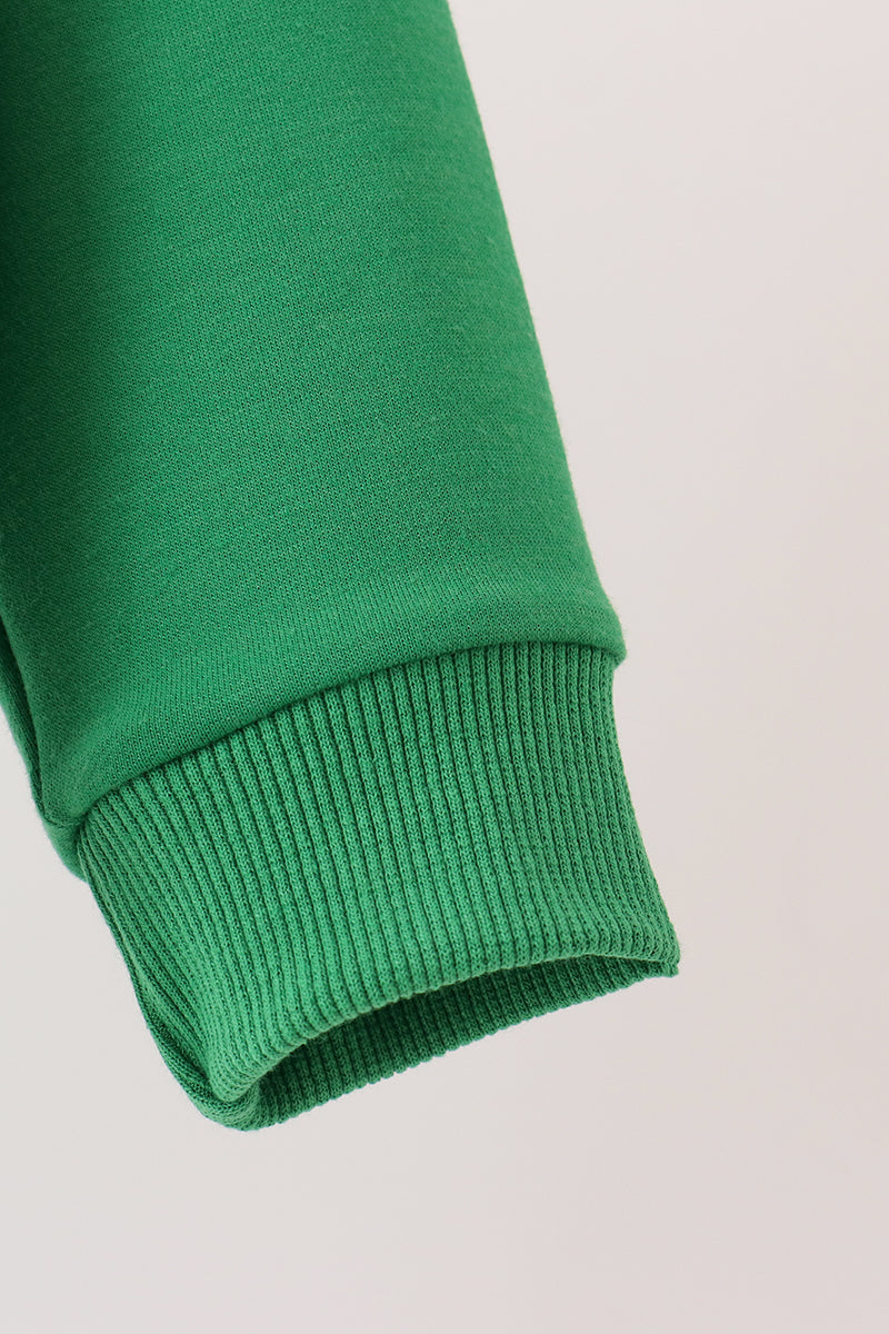 Green Holly Jolly French Knot Top