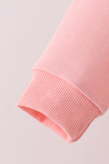 Pink Holly Jolly French Knot Mom&me Top
