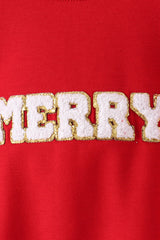 Red Merry French Knot Mom&me Top