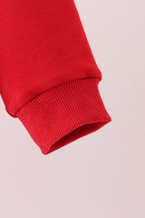 Red Merry French Knot Mom&me Top