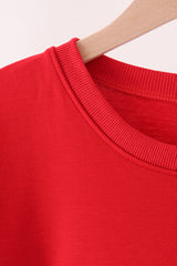 Red Merry French Knot Mom&me Top