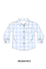 Blue Plaid Button Down Shirt