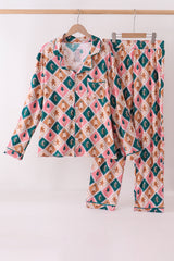 Green Gingerbread Bamboo Mom&me Pajama Set