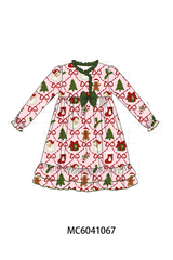 Pink Christmas Tree Bamboo Dress