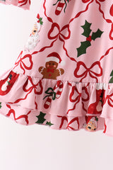 Pink Christmas Tree Bamboo Dress