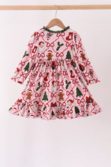 Pink Christmas Tree Bamboo Dress