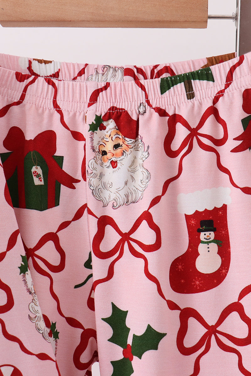 Pink Christmas Tree Bamboo Mom&me Pajama Set