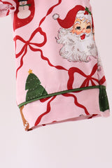 Pink Christmas Tree Bamboo Mom&me Pajama Set