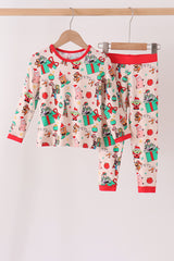 Red christmas toy story bamboo pajama set