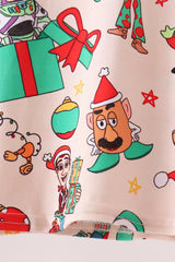Red christmas toy story bamboo pajama set