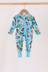 Blue toy story bamboo romper