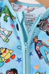Blue toy story bamboo romper