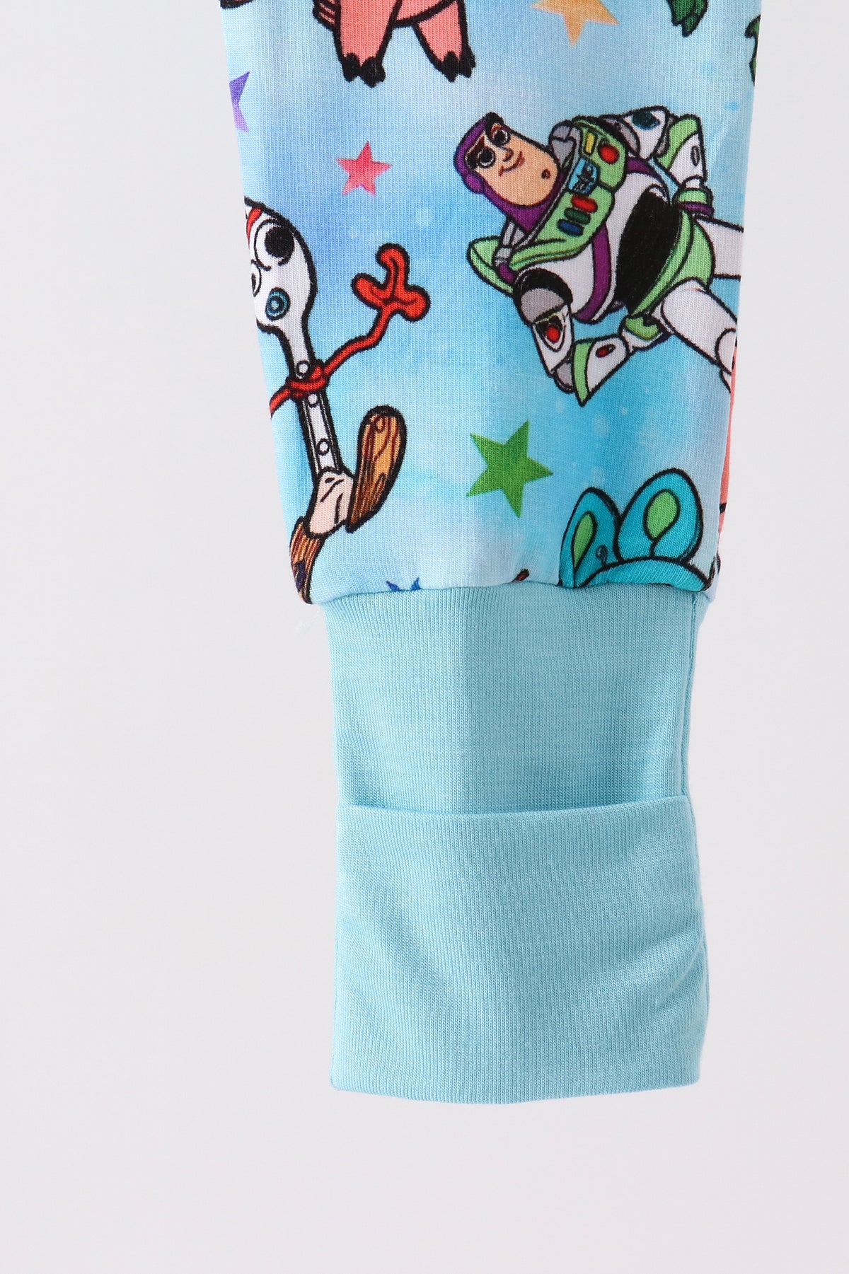 Blue toy story bamboo romper